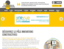 Tablet Screenshot of pole-innovations-constructives.com